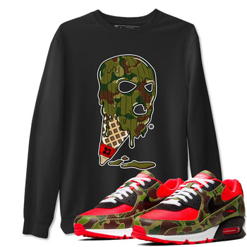 Air Max 90 Reverse Camo shirts to match jordans Ice Cream Mask sneaker match tees Air Max 90 Reverse Duck Camo match shoes to clothes SNRT Sneaker Tees unisex cotton Black 1 shirts