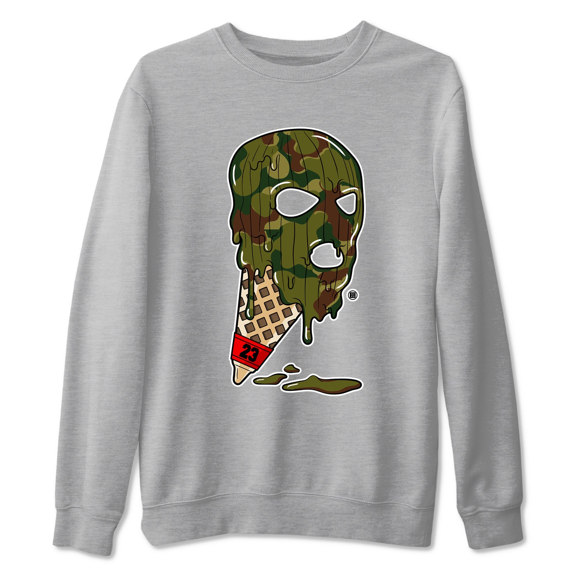 Air Max 90 Reverse Camo shirts to match jordans Ice Cream Mask sneaker match tees Air Max 90 Reverse Duck Camo match shoes to clothes SNRT Sneaker Tees unisex cotton Heather Grey 2 shirts