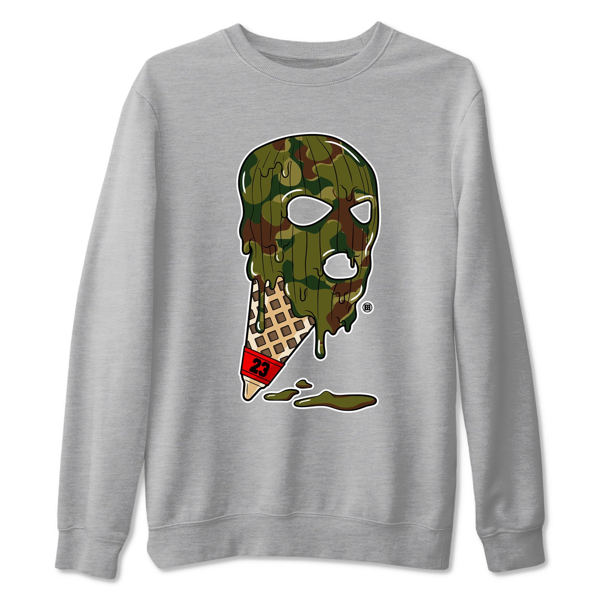 Air Max 90 Reverse Camo shirts to match jordans Ice Cream Mask sneaker match tees Air Max 90 Reverse Duck Camo match shoes to clothes SNRT Sneaker Tees unisex cotton Heather Grey 2 shirts