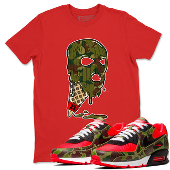 Air Max 90 Reverse Camo shirts to match jordans Ice Cream Mask sneaker match tees Air Max 90 Reverse Duck Camo match shoes to clothes SNRT Sneaker Tees unisex cotton Red 1 shirts