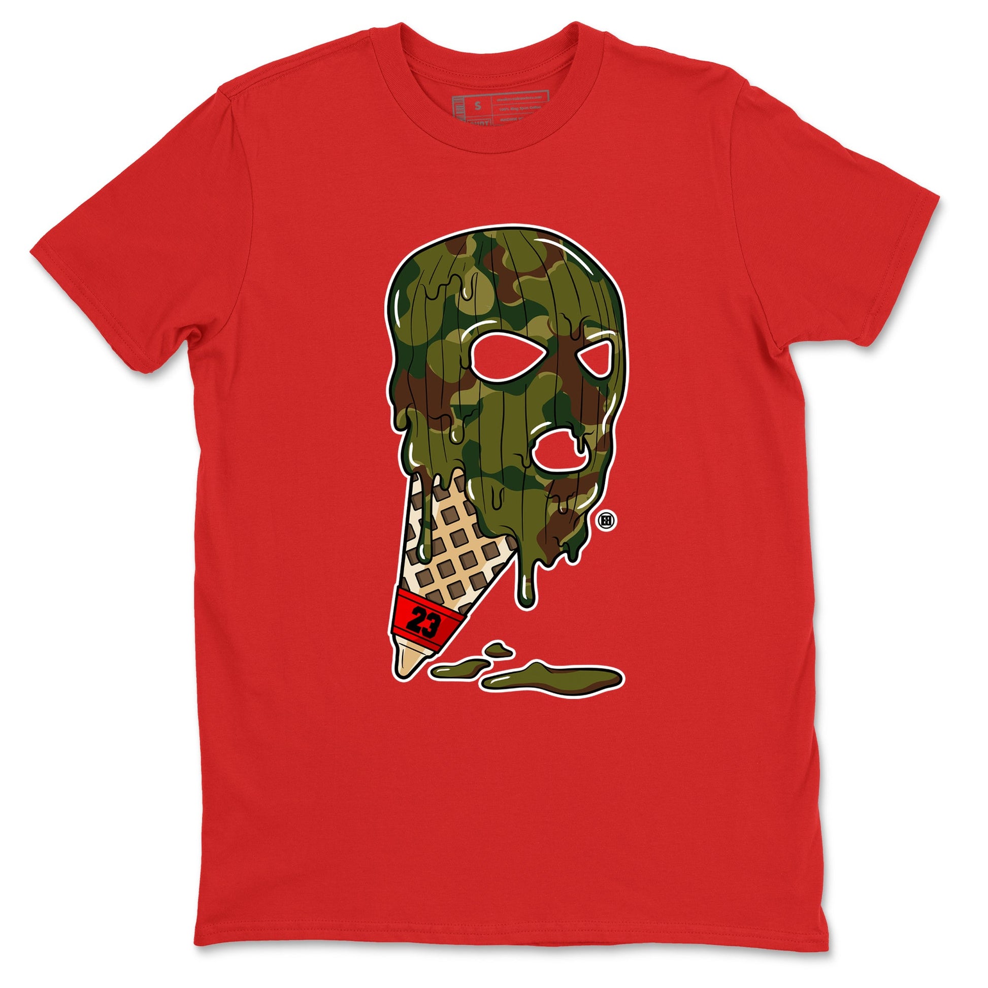 Air Max 90 Reverse Camo shirts to match jordans Ice Cream Mask sneaker match tees Air Max 90 Reverse Duck Camo match shoes to clothes SNRT Sneaker Tees unisex cotton Red 2 shirts