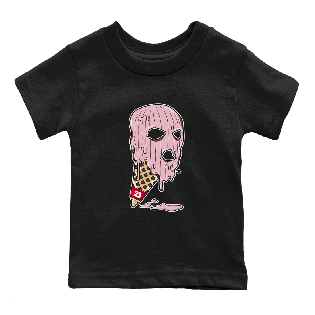 Dunk Cacao Wow And Pink Foam shirts to match jordans Ice Cream Mask sneaker match tees Dunk Cacao Wow And Pink Foam SNRT Sneaker Tees streetwear brand Baby and Youth Black 2 cotton tee