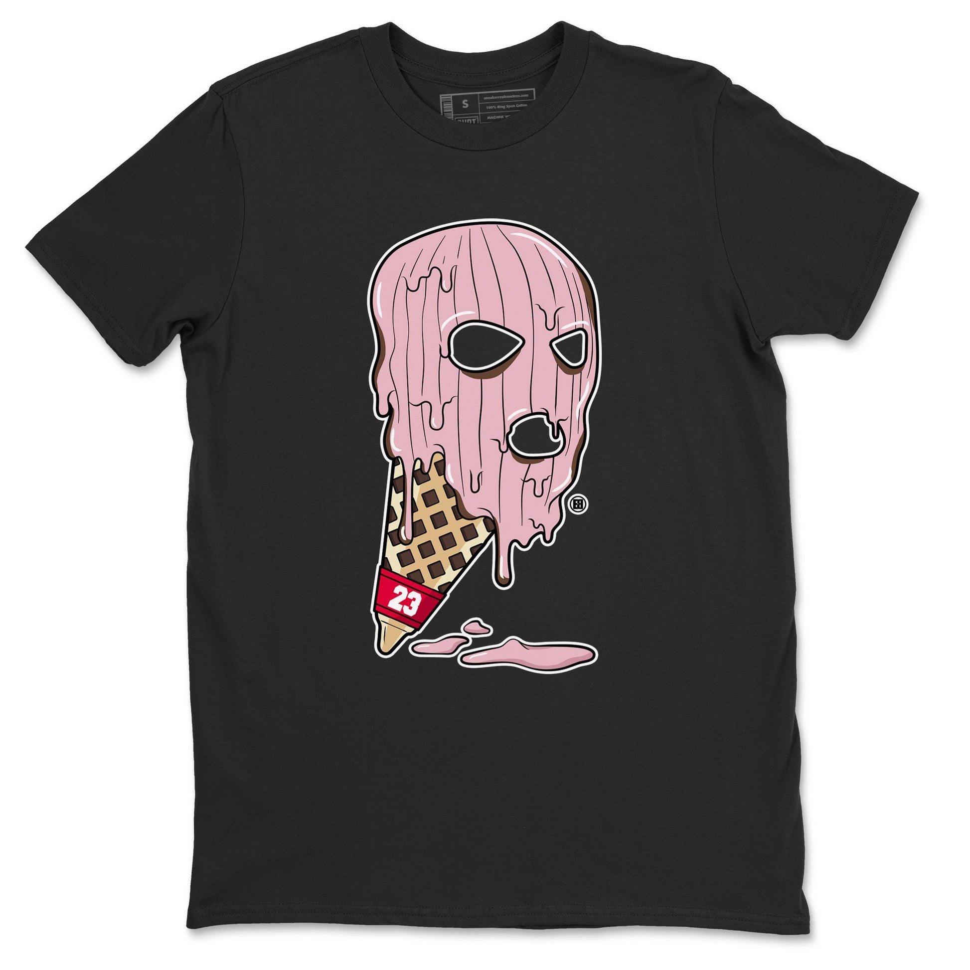 Dunk Cacao Wow And Pink Foam shirts to match jordans Ice Cream Mask sneaker match tees Dunk Cacao Wow And Pink Foam SNRT Sneaker Tees streetwear brand Black 2 unisex cotton tee