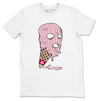 Dunk Cacao Wow And Pink Foam shirts to match jordans Ice Cream Mask sneaker match tees Dunk Cacao Wow And Pink Foam SNRT Sneaker Tees streetwear brand White 2 unisex cotton tee