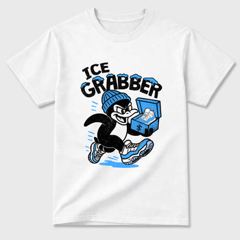 Sneaker match tees – Sneaker Tees To Match Air Jordan 11 University Blue Shoes – Ice Grabber Tee White 2