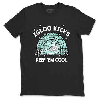 Igloo Kicks sneaker match t-shirt styled to complete your fit with the Air Jordan 11 Igloo sneakers, shown in Black 2.