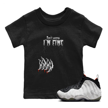 Foams One Jin shirts to match jordans I'm Fine sneaker match tees Air Foamposite One Jin match shoes to clothes SNRT Sneaker Tees Youth Baby Black 1 tee