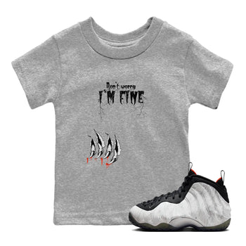 Foams One Jin shirts to match jordans I'm Fine sneaker match tees Air Foamposite One Jin match shoes to clothes SNRT Sneaker Tees Youth Baby Heather Grey 1 tee