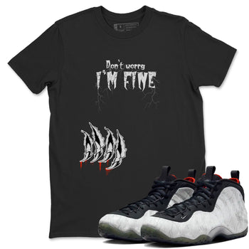 Foams One Jin shirts to match jordans I'm Fine sneaker match tees Air Foamposite One Jin match shoes to clothes SNRT Sneaker Tees unisex cotton Black 1 shirts