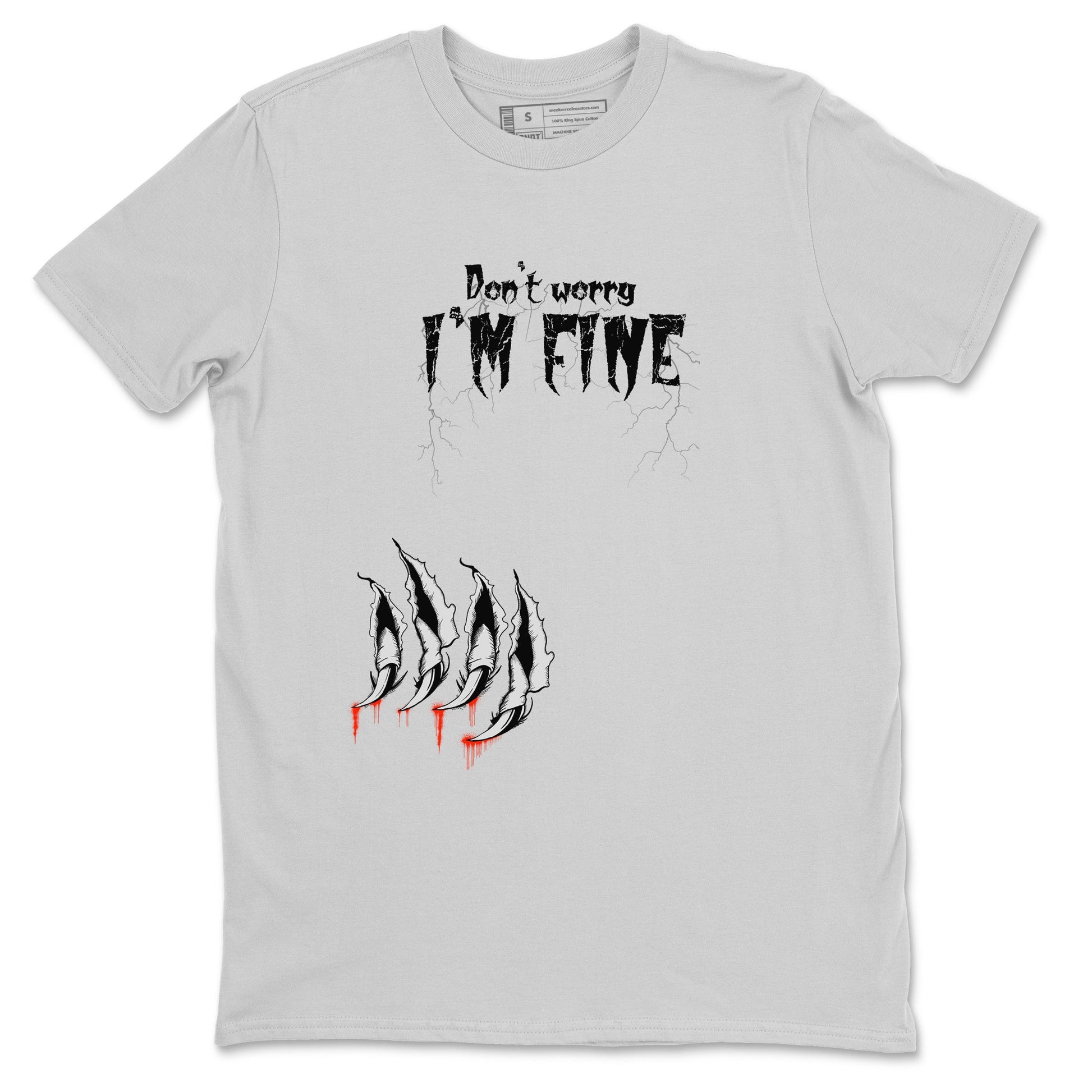 Foams One Jin shirts to match jordans I'm Fine sneaker match tees Air Foamposite One Jin match shoes to clothes SNRT Sneaker Tees unisex cotton Silver 2 shirts
