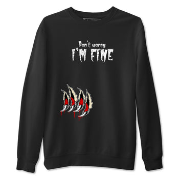 1s Black Toe Reimagined shirts to match jordans I'm Fine unique Halloween sneaker tee Air Jordan 1 Black Toe Reimagined SNRT Sneaker Release Tees unisex cotton Black 2 crew neck shirts