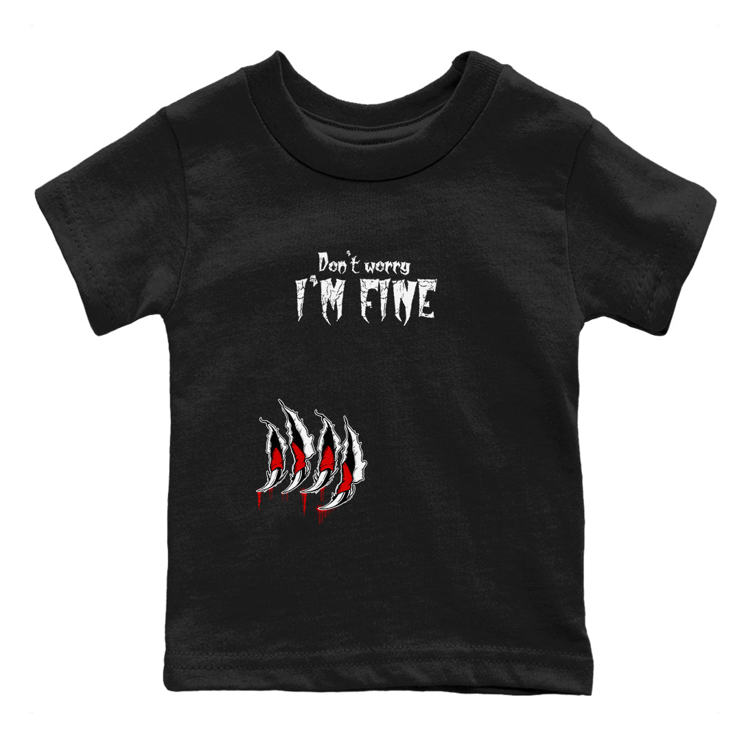 11s Bred Velvet shirts to match jordans I'm Fine unique Halloween sneaker tee Air Jordan 11 Bred Velvet SNRT Sneaker Release Tees Youth Baby Black 2 crew neck shirts