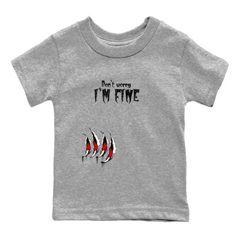 11s Bred Velvet shirts to match jordans I'm Fine unique Halloween sneaker tee Air Jordan 11 Bred Velvet SNRT Sneaker Release Tees Youth Baby Heather Grey 2 crew neck shirts