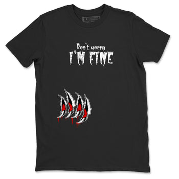 11s Bred Velvet shirts to match jordans I'm Fine unique Halloween sneaker tee Air Jordan 11 Bred Velvet SNRT Sneaker Release Tees unisex cotton Black 2 crew neck shirts