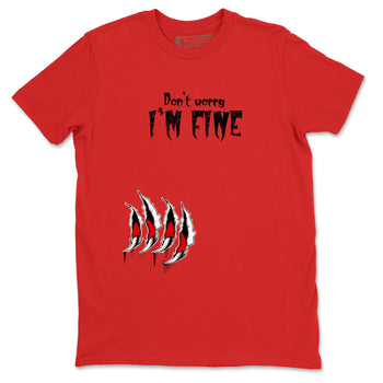 11s Bred Velvet shirts to match jordans I'm Fine unique Halloween sneaker tee Air Jordan 11 Bred Velvet SNRT Sneaker Release Tees unisex cotton Red 2 crew neck shirts