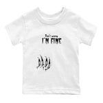 12s Black Wolf Grey shirts to match jordans I'm Fine unique Halloween sneaker tee 12s Baron SNRT Sneaker Release Tees Youth Baby White 2 crew neck shirts