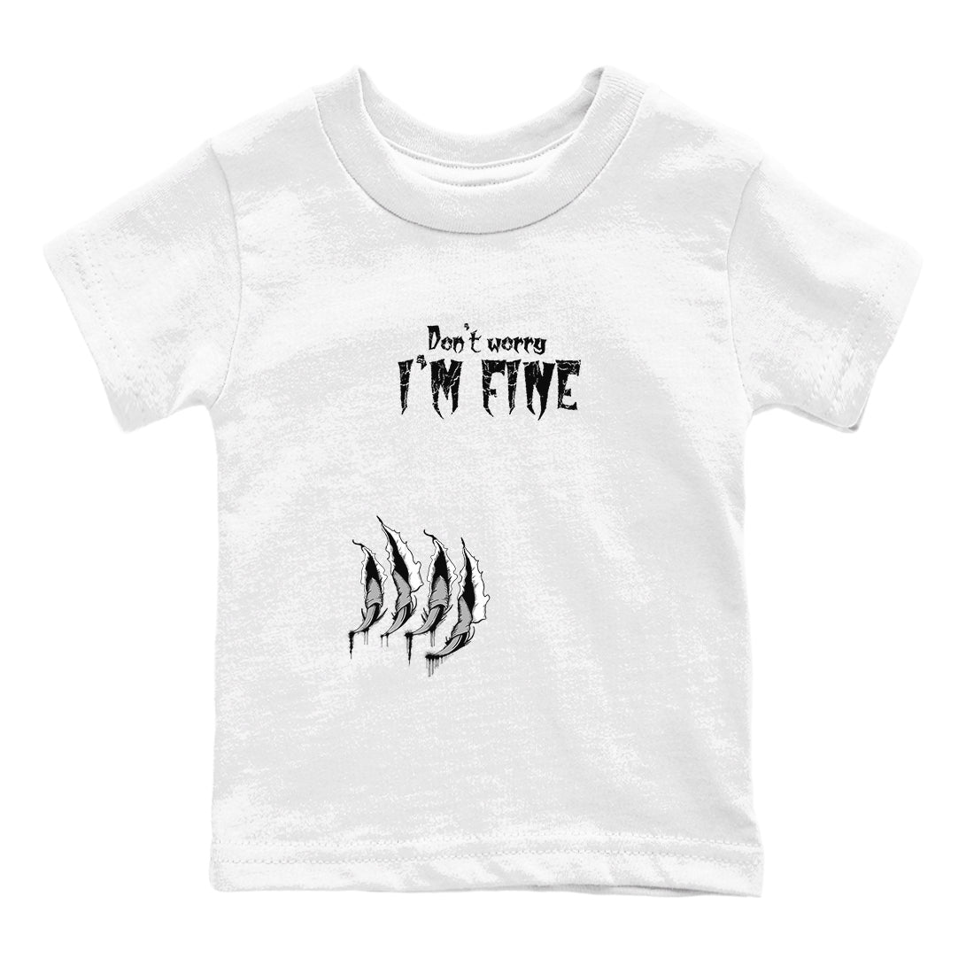 12s Black Wolf Grey shirts to match jordans I'm Fine unique Halloween sneaker tee 12s Baron SNRT Sneaker Release Tees Youth Baby White 2 crew neck shirts