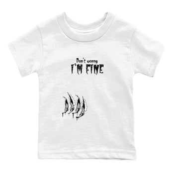 12s Black Wolf Grey shirts to match jordans I'm Fine unique Halloween sneaker tee 12s Baron SNRT Sneaker Release Tees Youth Baby White 2 crew neck shirts