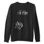 12s Black Wolf Grey shirts to match jordans I'm Fine unique Halloween sneaker tee 12s Baron SNRT Sneaker Release Tees unisex cotton Black 2 crew neck shirts