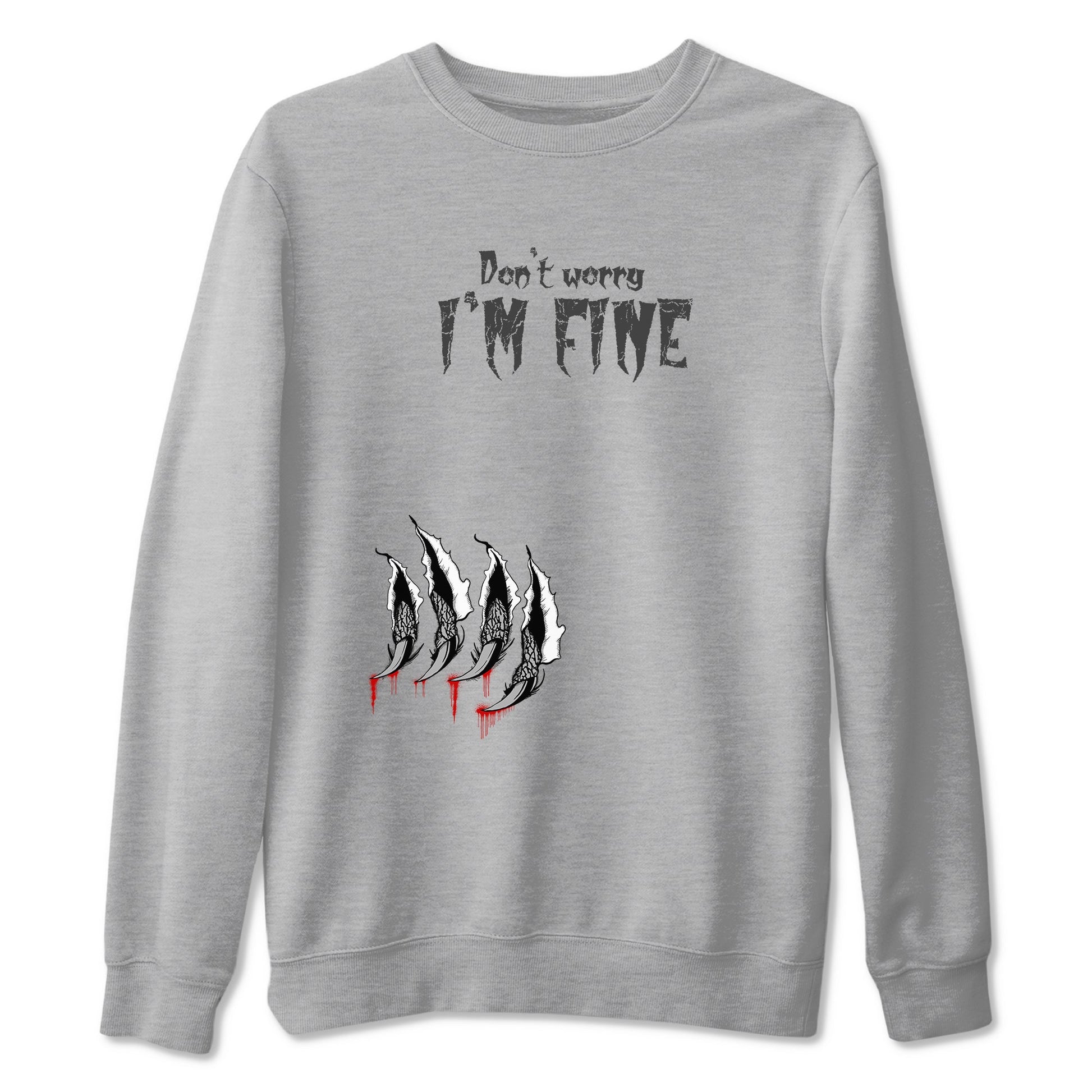 3s Cement Grey shirts to match jordans I'm Fine unique Halloween sneaker tee Air Jordan 3 Cement Grey SNRT Sneaker Release Tees unisex cotton Heather Grey 2 crew neck shirts