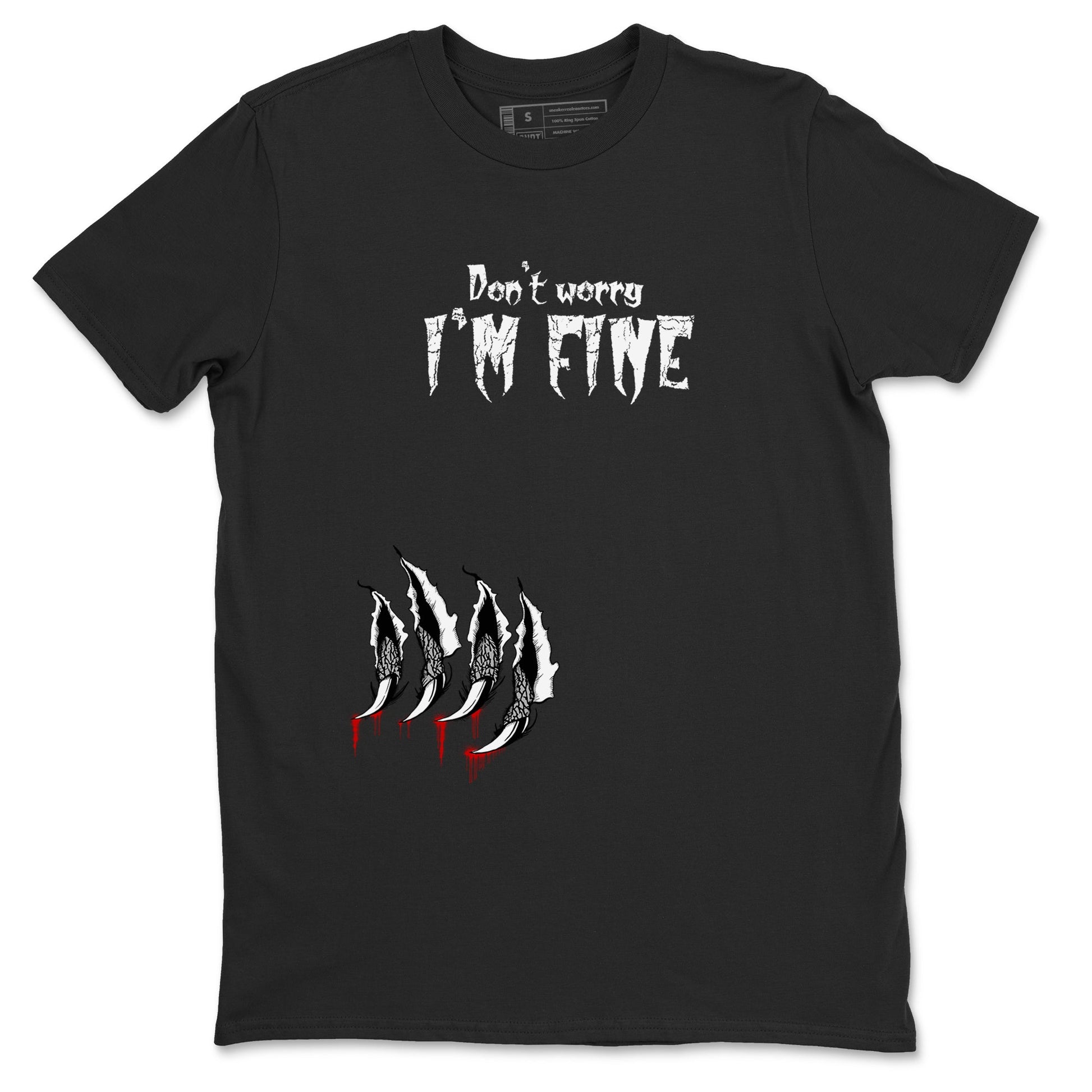 3s Cement Grey shirts to match jordans I'm Fine unique Halloween sneaker tee Air Jordan 3 Cement Grey SNRT Sneaker Release Tees unisex cotton Black 2 crew neck shirts