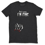 3s Cement Grey shirts to match jordans I'm Fine unique Halloween sneaker tee Air Jordan 3 Cement Grey SNRT Sneaker Release Tees unisex cotton Charcoal Heather 2 crew neck shirts