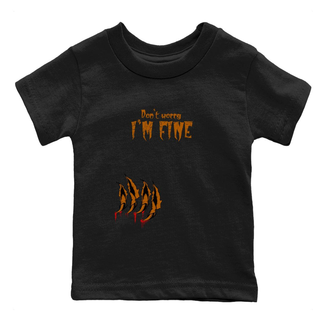 5s Archaeo Brown shirts to match jordans I'm Fine sneaker match tees Air Jordan 5 Archaeo Brown match shoes to clothes SNRT Sneaker Tees Youth Baby Black 2 tee
