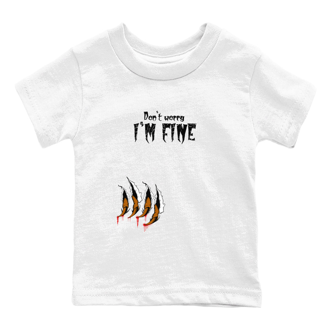 5s Archaeo Brown shirts to match jordans I'm Fine sneaker match tees Air Jordan 5 Archaeo Brown match shoes to clothes SNRT Sneaker Tees Youth Baby White 2 tee