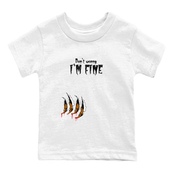 5s Archaeo Brown shirts to match jordans I'm Fine sneaker match tees Air Jordan 5 Archaeo Brown match shoes to clothes SNRT Sneaker Tees Youth Baby White 2 tee