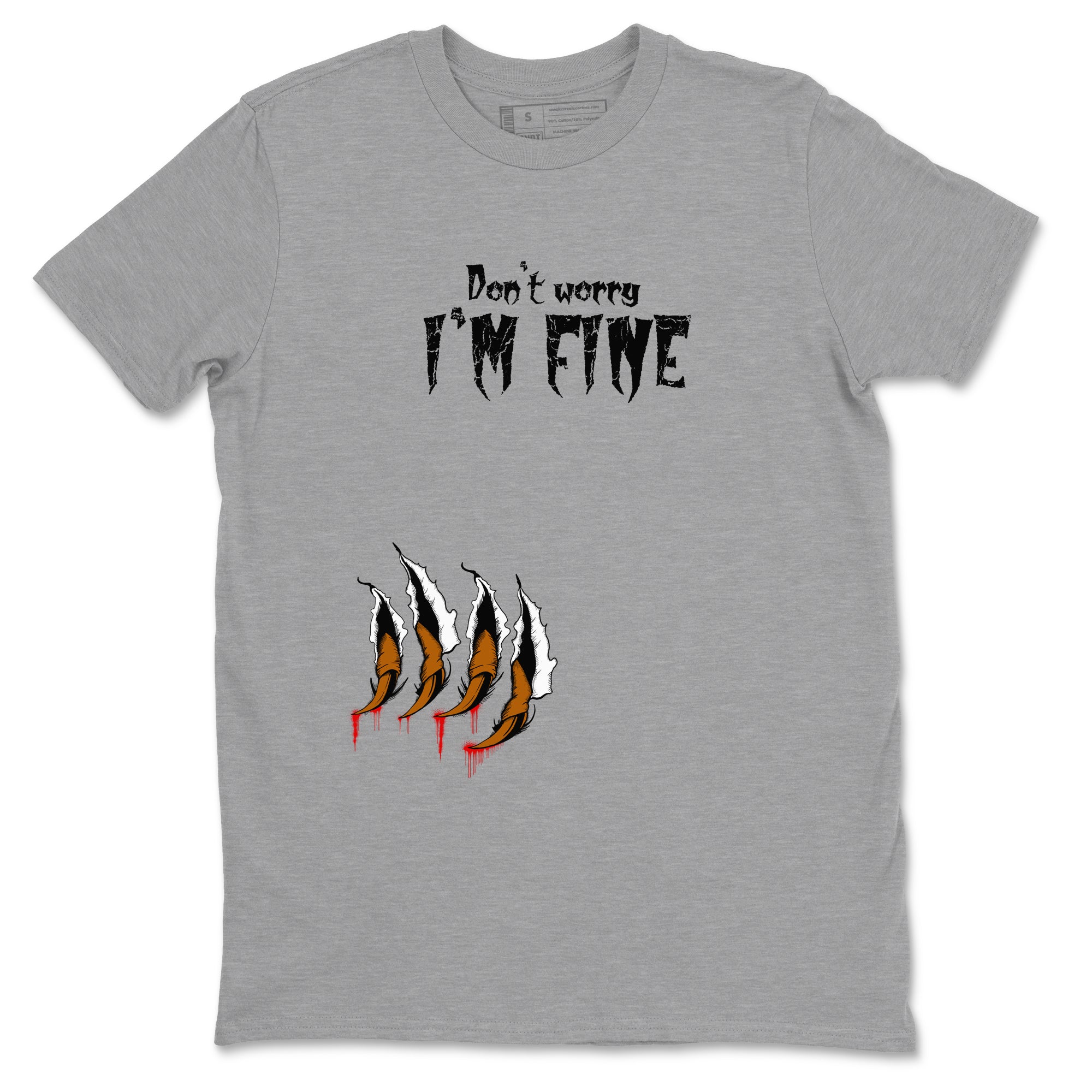 5s Archaeo Brown shirts to match jordans I'm Fine sneaker match tees Air Jordan 5 Archaeo Brown match shoes to clothes SNRT Sneaker Tees unisex cotton Heather Grey 2 shirts