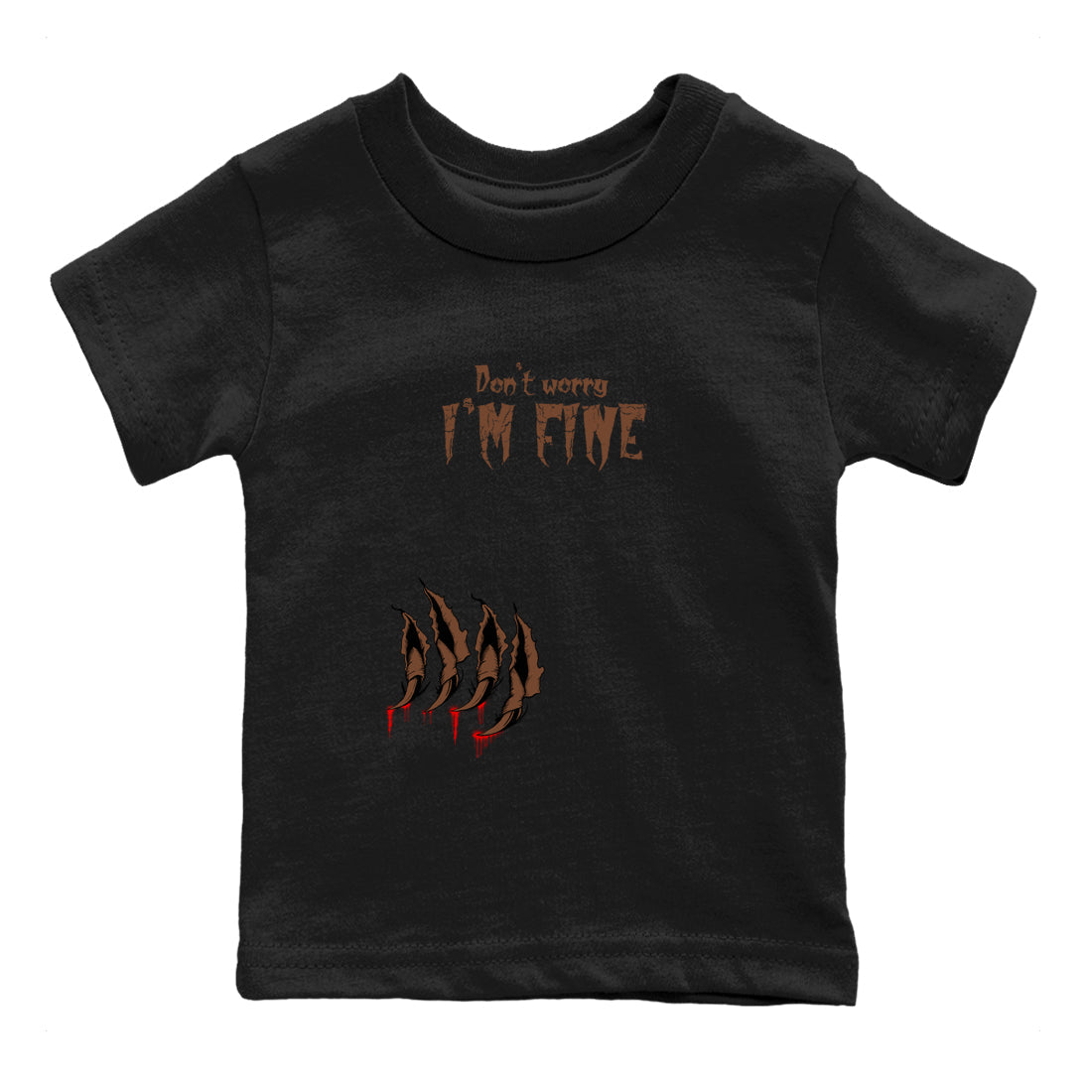 9s Olive shirts to match jordans I'm Fine sneaker match tees Air Jordan 9 Olive match shoes to clothes SNRT Sneaker Tees Youth Baby Black 2 tee
