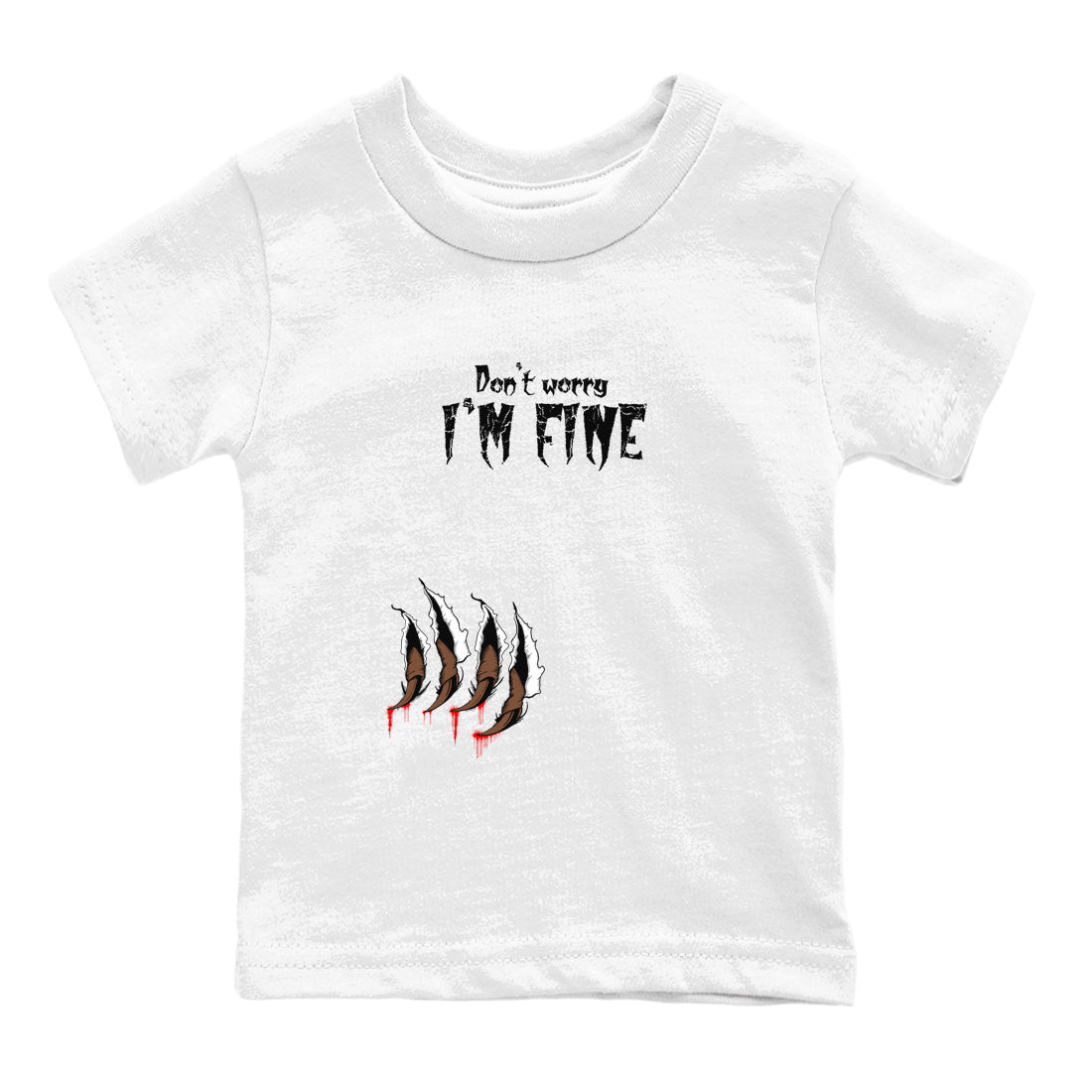 9s Olive shirts to match jordans I'm Fine sneaker match tees Air Jordan 9 Olive match shoes to clothes SNRT Sneaker Tees Youth Baby White 2 tee