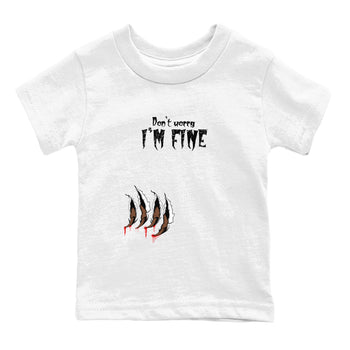 9s Olive shirts to match jordans I'm Fine sneaker match tees Air Jordan 9 Olive match shoes to clothes SNRT Sneaker Tees Youth Baby White 2 tee