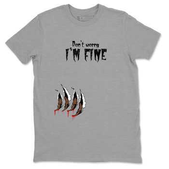 9s Olive shirts to match jordans I'm Fine sneaker match tees Air Jordan 9 Olive match shoes to clothes SNRT Sneaker Tees unisex cotton Heather Grey 2 shirts
