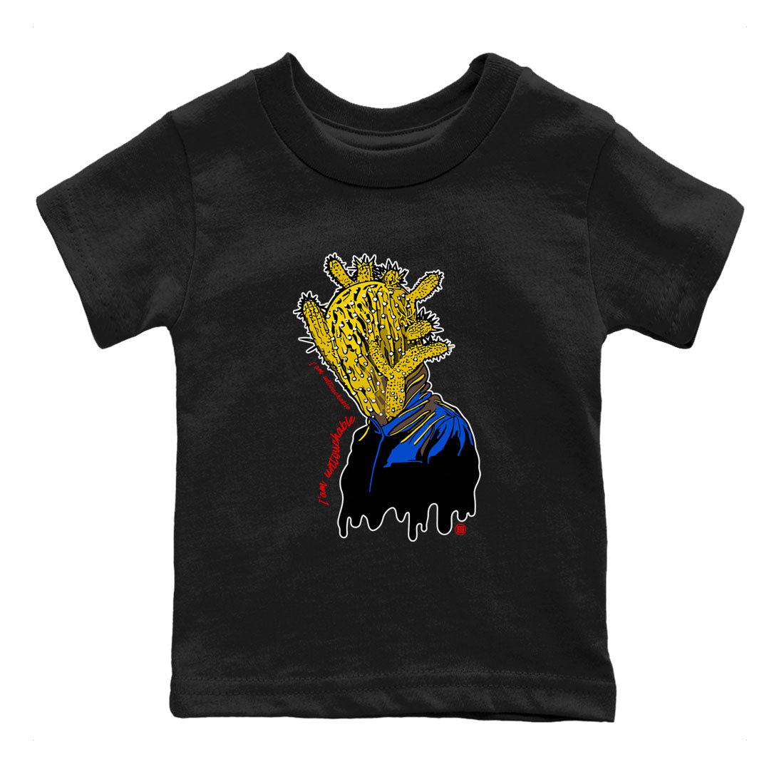 1s Travis Scott Canary shirt to match jordans I'm Untouchable sneaker tees Air Jordan 1 Travis Scott Canary SNRT sneaker release tees baby toddler Black 2 cotton Shirt