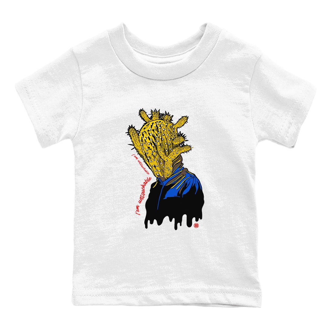 1s Travis Scott Canary shirt to match jordans I'm Untouchable sneaker tees Air Jordan 1 Travis Scott Canary SNRT sneaker release tees baby toddler White 2 cotton Shirt