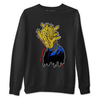 1s Travis Scott Canary shirt to match jordans I'm Untouchable sneaker tees Air Jordan 1 Travis Scott Canary SNRT Sneaker Release Tees unisex cotton Black 2 crew neck shirt