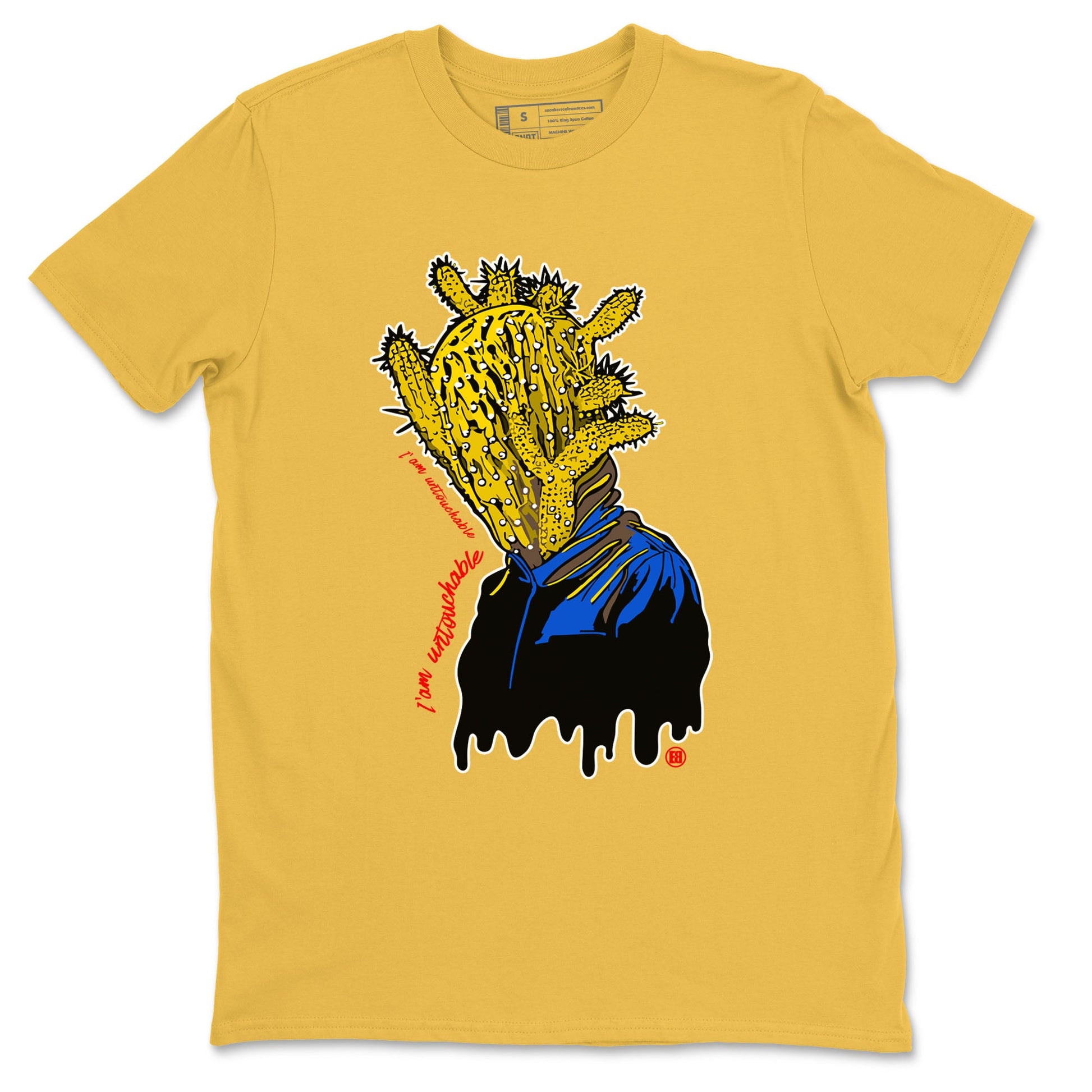 1s Travis Scott Canary shirt to match jordans I'm Untouchable sneaker tees Air Jordan 1 Travis Scott Canary SNRT Sneaker Release Tees unisex cotton Daisy 2 crew neck shirt