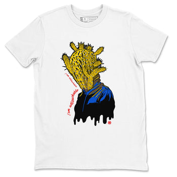 1s Travis Scott Canary shirt to match jordans I'm Untouchable sneaker tees Air Jordan 1 Travis Scott Canary SNRT Sneaker Release Tees unisex cotton White 2 crew neck shirt