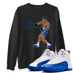 AJ12 Blueberry shirts to match jordans impossible is not a fact it's an opinion sneaker match tees Air Jordan 12 Blueberry SNRT Sneaker Tees streetwear brand Black 1 unisex cotton tee