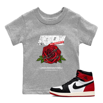 Air Jordan 1 High OG Black Toe Reimagined shirts to match jordans Invasions sneaker match tees 1s Black Toe Reimagined Sneaker Shirts SNRT Sneaker Tees streetwear brand Baby and Youth Heather Grey 1 cotton tee