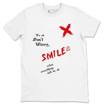 1s Black Toe Reimagined shirts to match jordans It's Ok Don't Worry sneaker match tees Air Jordan 1 Black Toe Reimagined SNRT Sneaker Release Tees unisex cotton White 2 crew neck shirts