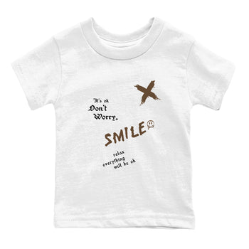 1s Mocha shirts to match jordans It's Ok Don't Worry sneaker match tees Air Jordan 1 Mocha SNRT Sneaker Release Tees Youth Baby White 2 crew neck shirts