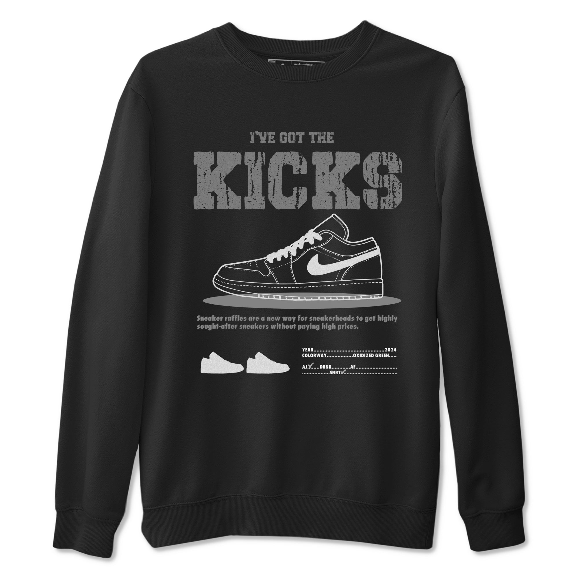 AJ1 Wolf Grey shirts to match jordans I've Got the Kicks sneaker match tees Air Jordan 1 Wolf Grey SNRT Sneaker Tees streetwear brand Black 2 unisex cotton tee