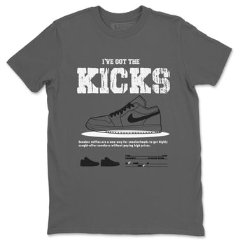 AJ1 Wolf Grey shirts to match jordans I've Got the Kicks sneaker match tees Air Jordan 1 Wolf Grey SNRT Sneaker Tees streetwear brand Cool Grey 2 unisex cotton tee