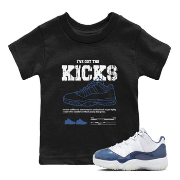 Air Jordan 11 Diffused Blue shirts to match jordans I've Got The Kicks sneaker match tees 11s Diffused Blue SNRT Sneaker Release Tees Youth Baby Black 1 crew neck shirts
