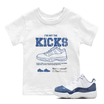 Air Jordan 11 Diffused Blue shirts to match jordans I've Got The Kicks sneaker match tees 11s Diffused Blue SNRT Sneaker Release Tees Youth Baby White 1 crew neck shirts