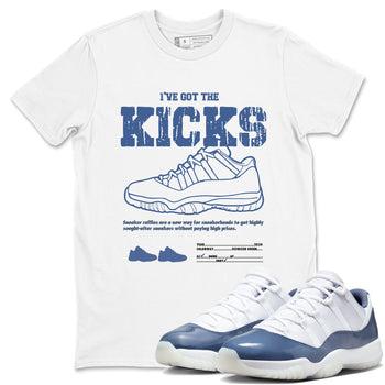 Air Jordan 11 Diffused Blue shirts to match jordans I've Got The Kicks sneaker match tees 11s Diffused Blue SNRT Sneaker Release Tees unisex cotton White 1 crew neck shirts