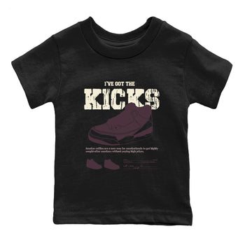 3s A Ma Maniere x Black shirts to match jordans I've Got The Kicks sneaker match tees Air Jordan 3 A Ma Maniere x Black SNRT Sneaker Tees streetwear brand Baby and Youth Black 2 cotton tee