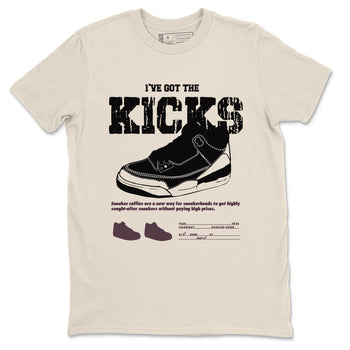 3s A Ma Maniere x Black shirts to match jordans I've Got The Kicks sneaker match tees Air Jordan 3 A Ma Maniere x Black SNRT Sneaker Tees streetwear brand Natural 2 unisex cotton tee